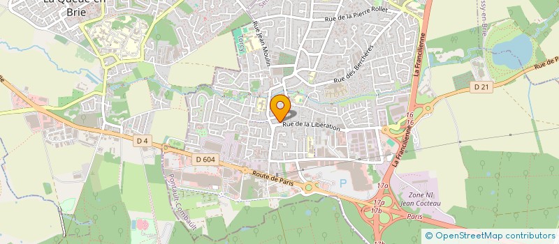 localisation de l'entreprise SCI SLT 103 RUE DES BERCHERES à PONTAULT-COMBAULT