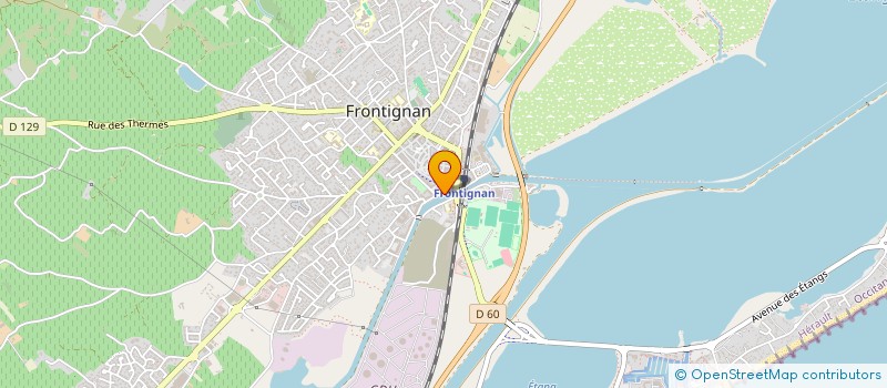 localisation de l'entreprise SCI SLT à FRONTIGNAN