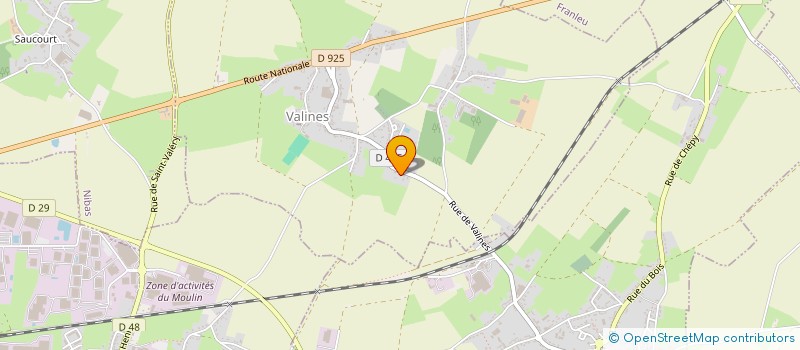 localisation de l'entreprise SCI SLT  VALINES