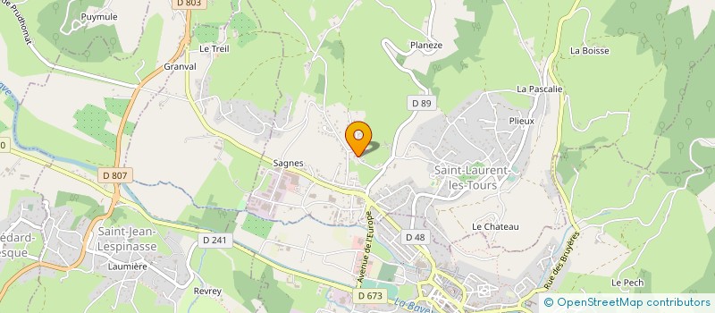 localisation de l'entreprise SCI SLT  SAINT-LAURENT-LES-TOURS