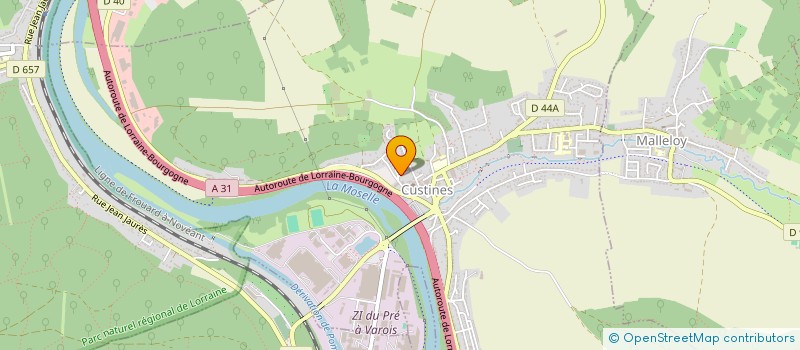 localisation de l'entreprise SCI SLTD LE JERCIHO  CUSTINES