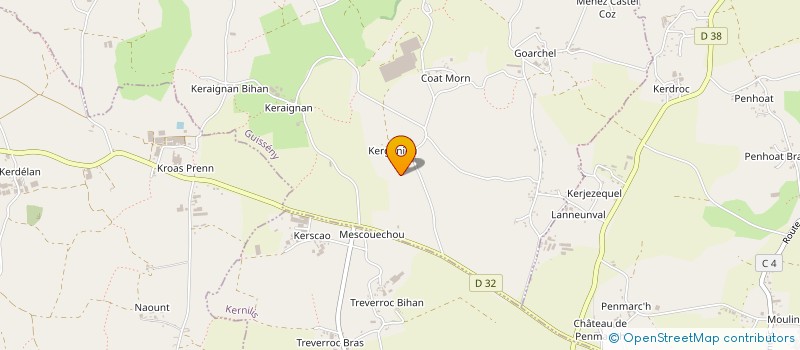 localisation de l'entreprise SCI SLV  GUISSENY