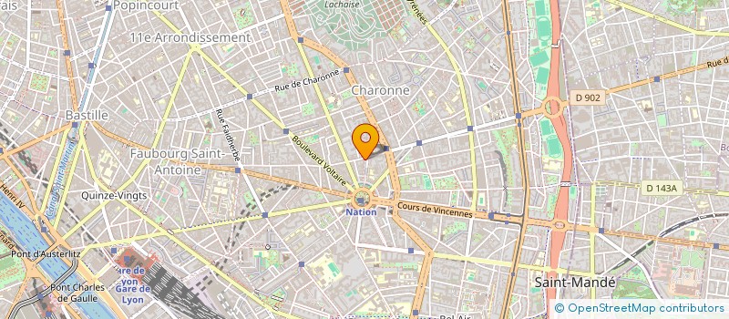 localisation de l'entreprise SCI SM DE BOUVINES  PARIS