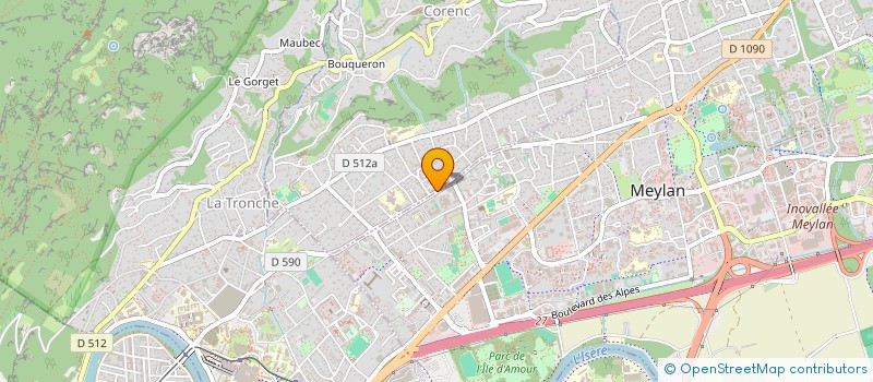 localisation de l'entreprise SCI SM-GAF  CORENC