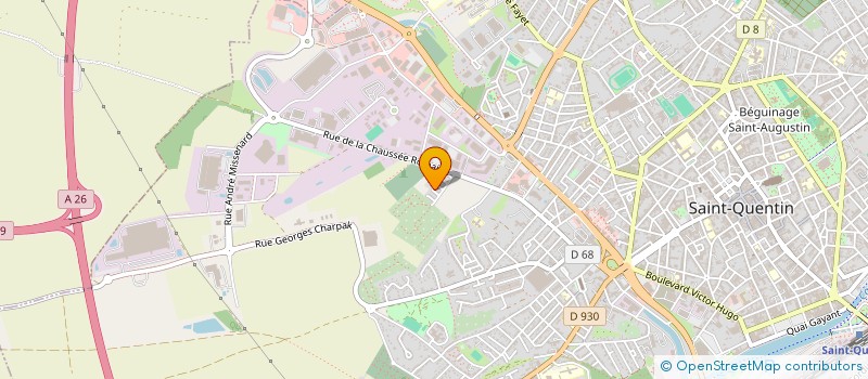 localisation de l'entreprise SCI SM IMMOBILIER à SAINT-QUENTIN