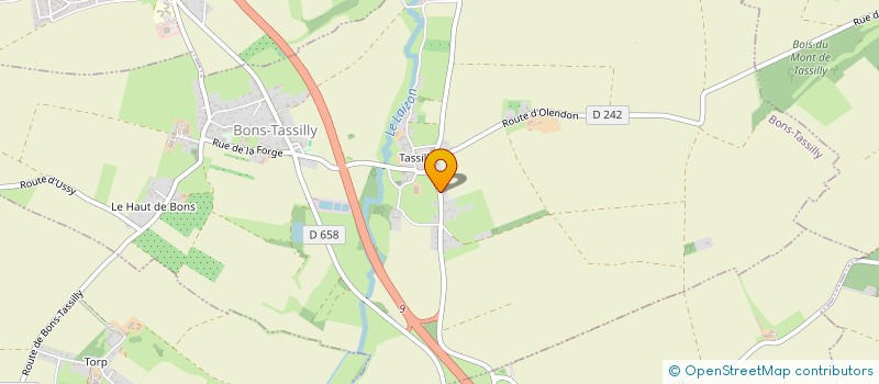 localisation de l'entreprise SCI SM LABRADORITE  BONS-TASSILLY