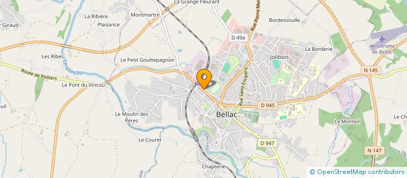 localisation de l'entreprise SCI SM2R à BELLAC