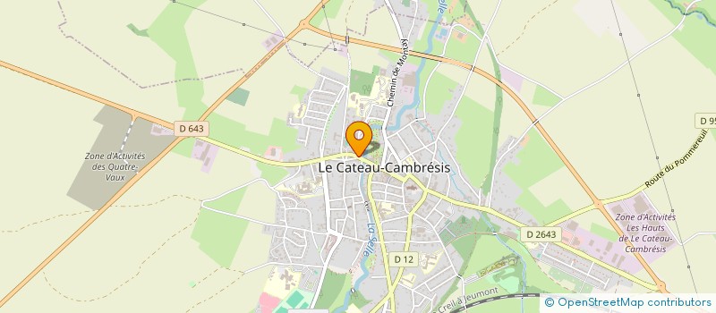 localisation de l'entreprise SCI SMA  LE CATEAU-CAMBRESIS
