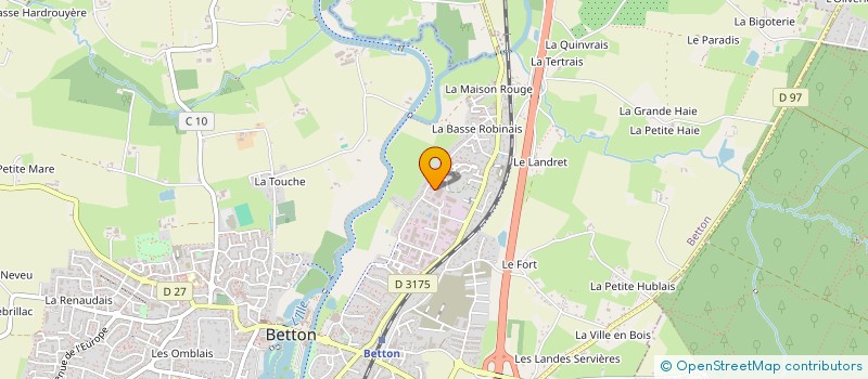 localisation de l'entreprise SCI SMAB N2  BETTON