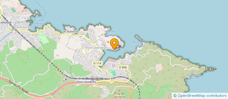 localisation de l'entreprise SCI SMAC  PORT-VENDRES