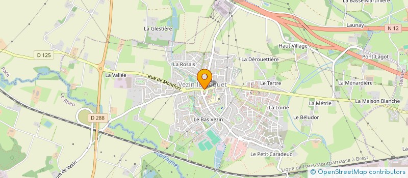 localisation de l'entreprise SCI SMAC  VEZIN-LE-COQUET