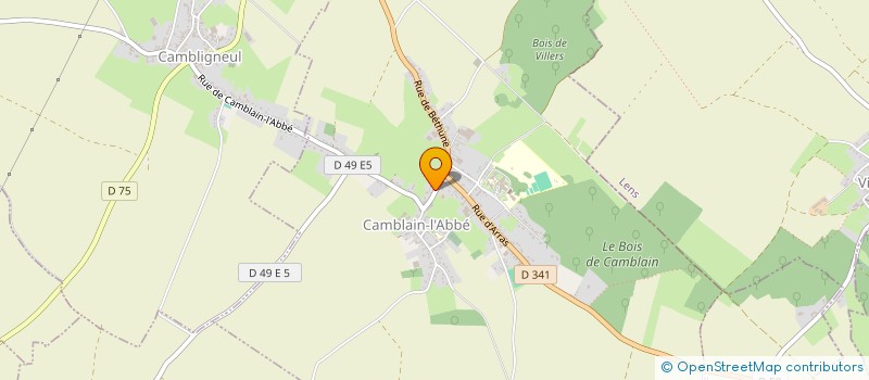 localisation de l'entreprise SCI SMAF  CAMBLAIN-L'ABBE