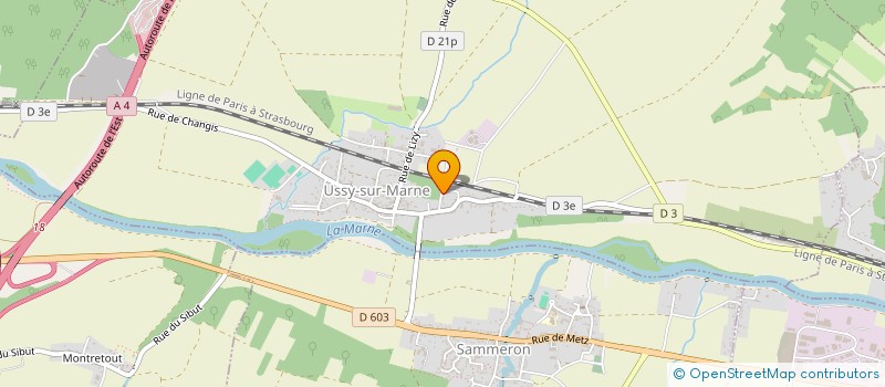 localisation de l'entreprise SCI SMAL  USSY-SUR-MARNE