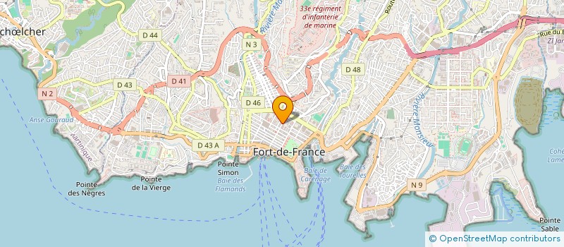 localisation de l'entreprise SCI SMALT FIVE à FORT-DE-FRANCE