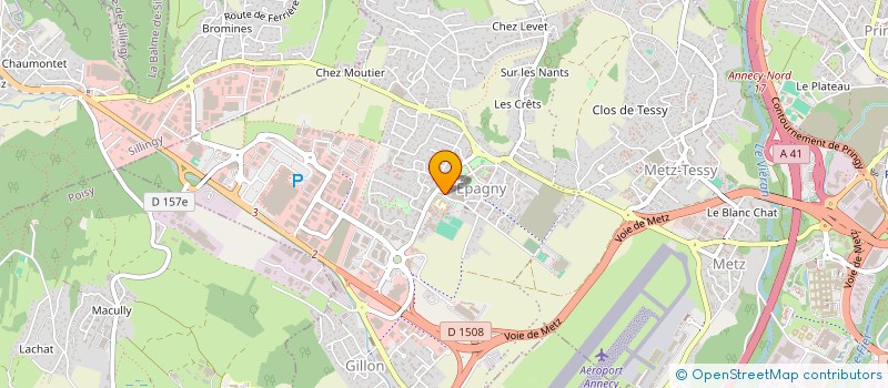 localisation de l'entreprise SCI SMANLY  EPAGNY METZ-TESSY