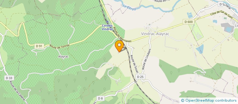localisation de l'entreprise SCI SMARTWORKING  VINDRAC-ALAYRAC