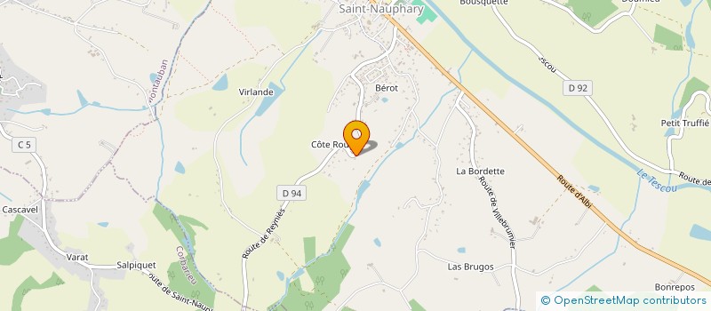 localisation de l'entreprise SCI SMASP  SAINT-NAUPHARY