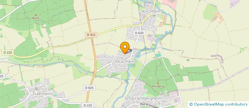 localisation de l'entreprise SCI SMAV2  ODRATZHEIM