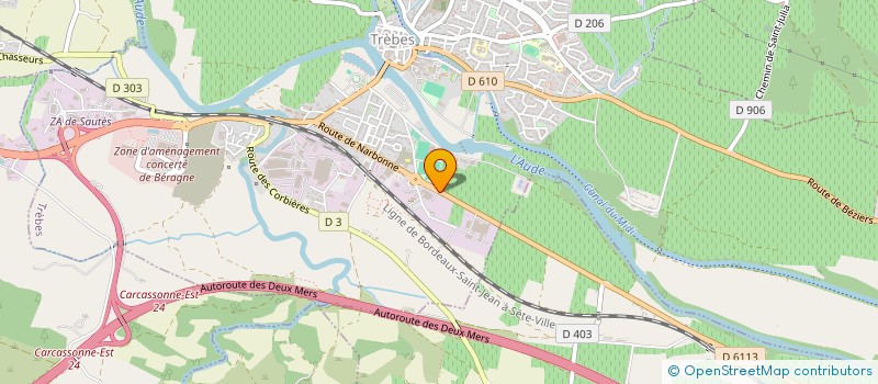 localisation de l'entreprise SCI SMAX INVEST  TREBES