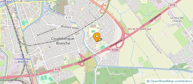 localisation de l'entreprise SCI SMB  COUDEKERQUE-BRANCHE