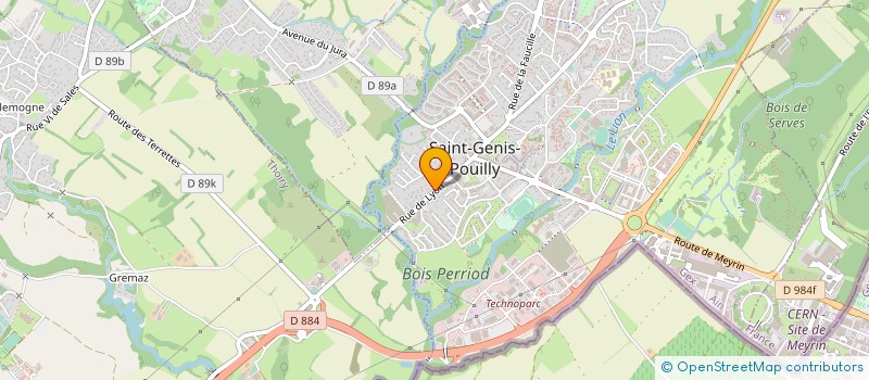 localisation de l'entreprise SCI SMB à SAINT-GENIS-POUILLY