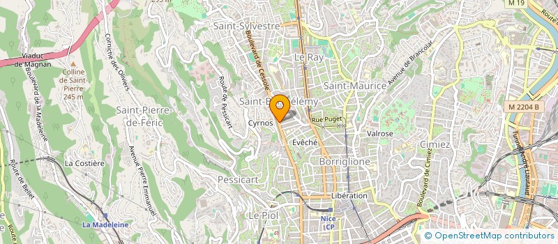 localisation de l'entreprise SCI SMB à NICE