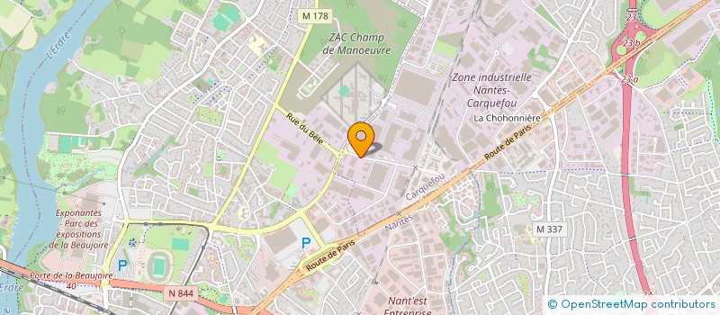 localisation de l'entreprise SCI SMB  CARQUEFOU