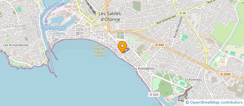 localisation de l'entreprise SCI SMB à LES SABLES D'OLONNE