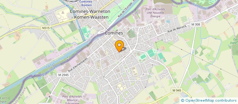 localisation de l'entreprise SCI SMB  COMINES