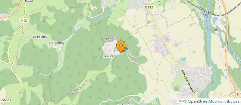 localisation de l'entreprise SCI SMB  VIEILLE-BRIOUDE