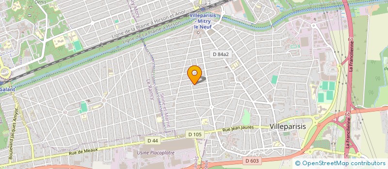 localisation de l'entreprise SCI SMB INVEST  VILLEPARISIS