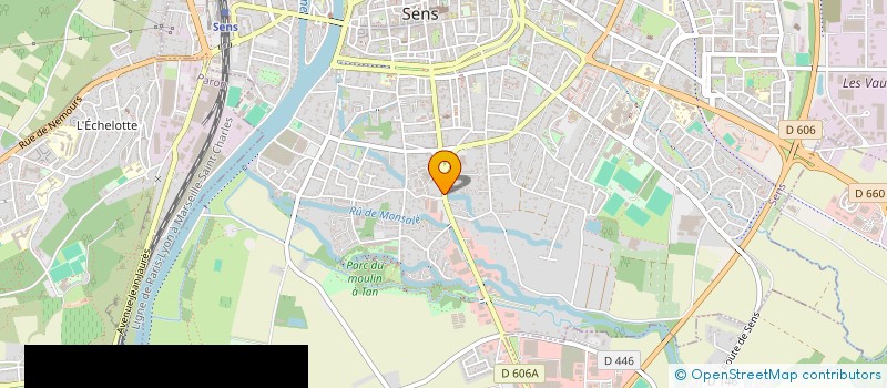 localisation de l'entreprise SCI SMC  SENS