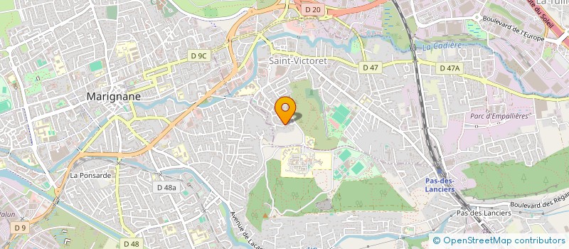 localisation de l'entreprise SCI SMC  SAINT-VICTORET