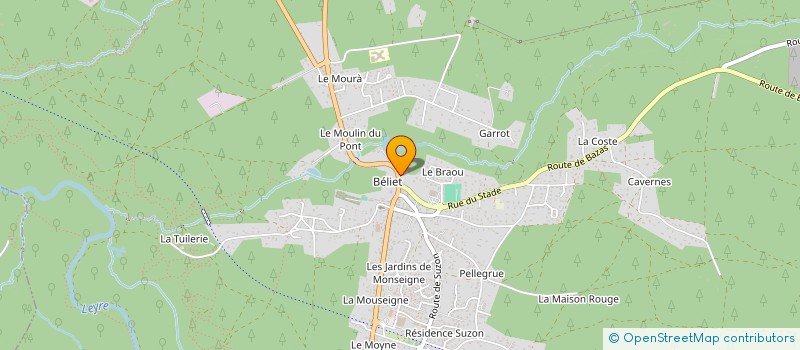 localisation de l'entreprise SCI SMC HERNANDEZ  BELIN-BELIET