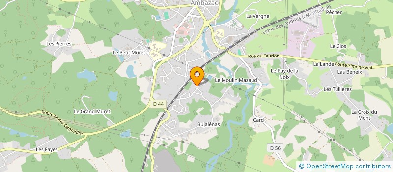 localisation de l'entreprise SCI SMC IMMOBILIERS LOCATIF  AMBAZAC