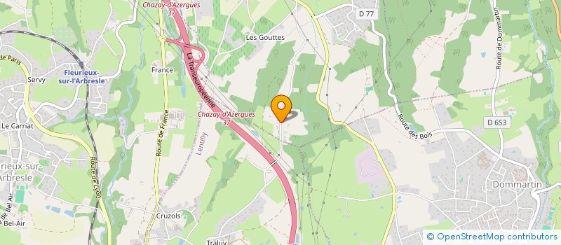 localisation de l'entreprise SCI SMCF FAMILY  LENTILLY