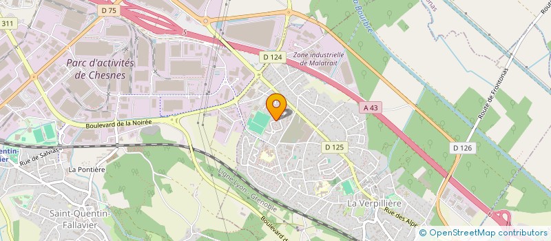 localisation de l'entreprise SCI SMCI  LA VERPILLIERE