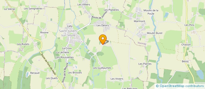 localisation de l'entreprise SCI SMCM  SAINT-JULIEN-SUR-VEYLE