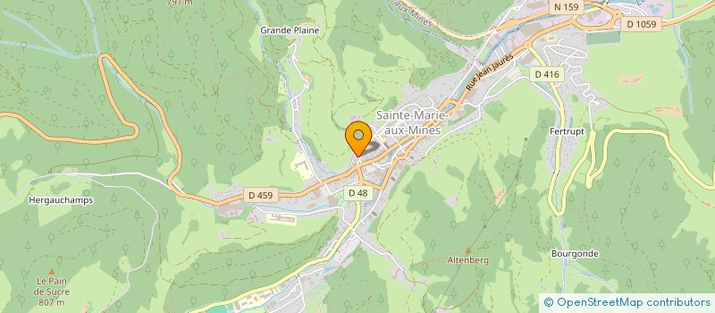 localisation de l'entreprise SCI SMD  SAINTE-MARIE-AUX-MINES