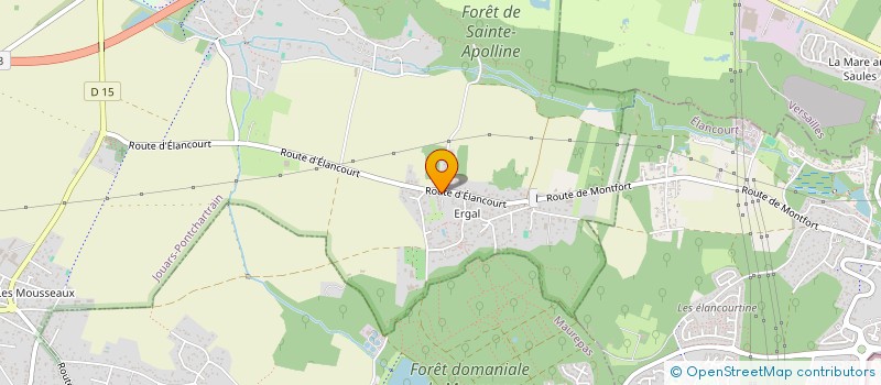 localisation de l'entreprise SCI SMDM  JOUARS-PONTCHARTRAIN