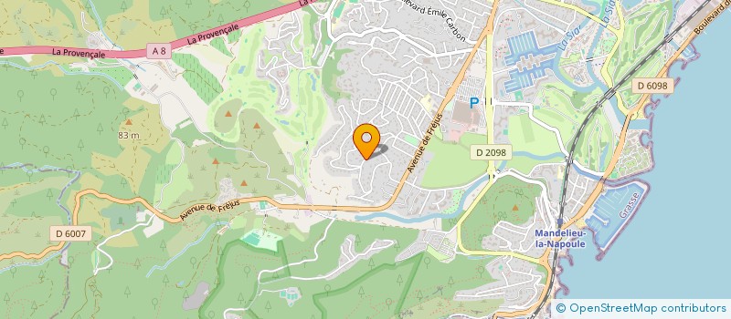 localisation de l'entreprise SCI SMERALDA à MANDELIEU-LA-NAPOULE