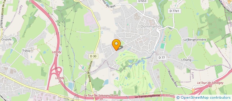 localisation de l'entreprise SCI SMEV  DOMMARTIN