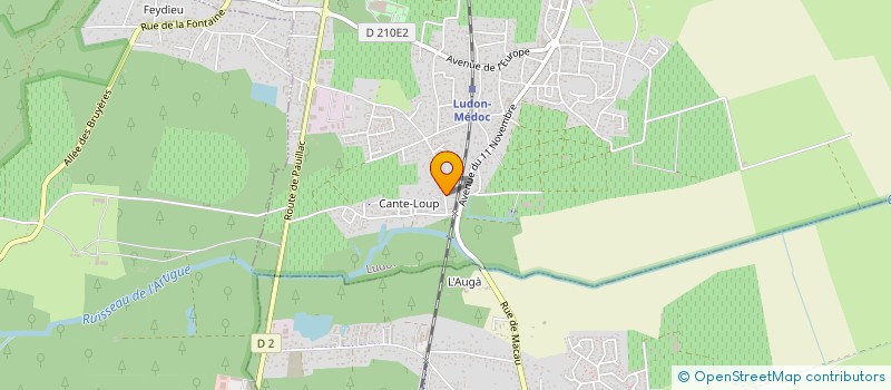 localisation de l'entreprise SCI SMF  LUDON-MEDOC