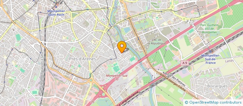 localisation de l'entreprise SCI SMFS à MONTPELLIER