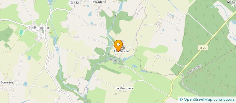 localisation de l'entreprise SCI SMG  BEUGNON-THIREUIL