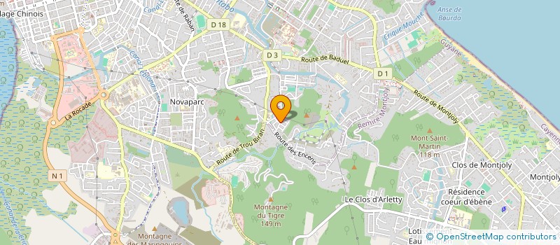 localisation de l'entreprise SCI SMG IMO  CAYENNE