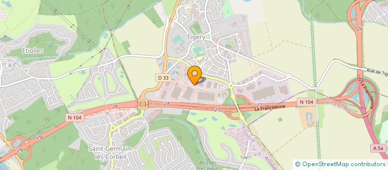 localisation de l'entreprise SCI SMH  TIGERY