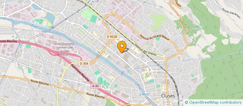 localisation de l'entreprise SCI SMI  CLUSES