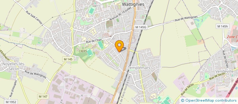 localisation de l'entreprise SCI SMIL-HOUSE  WATTIGNIES