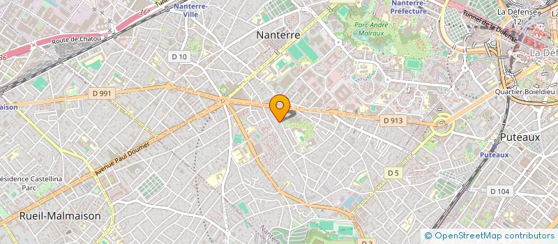 localisation de l'entreprise SCI SMIROU  NANTERRE